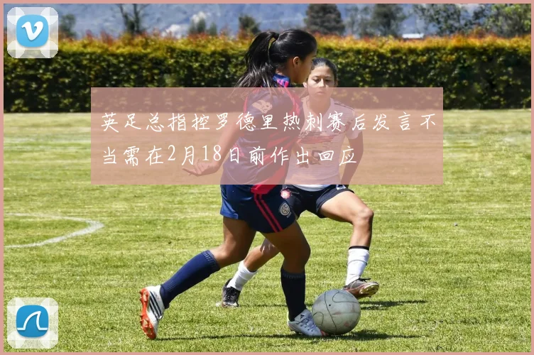 英足总指控罗德里热刺赛后发言不当需在2月18日前作出回应